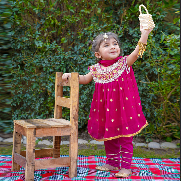 Adorable Festive Dress Set for Little Girls