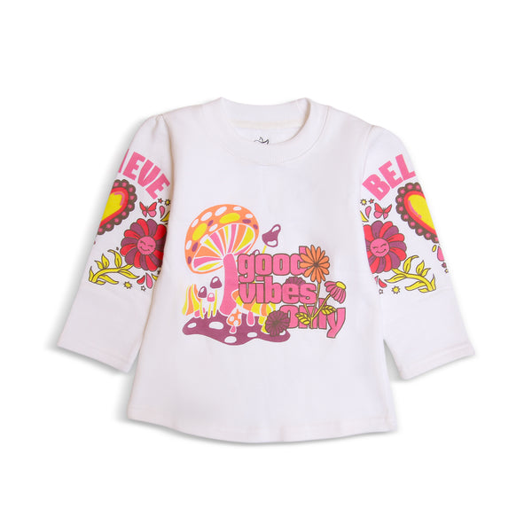 BAGGY SWEAT SHIRT - GOOD VIBES ONLY