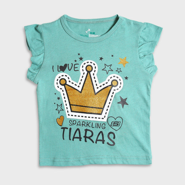 GIRLS T-SHIRT SPARKLING TIAROS