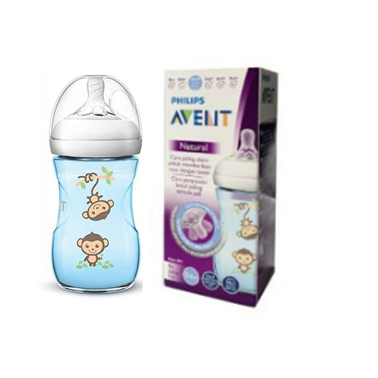 AVENT Natutal II 260ml Color & Deco Pk1 (Girl) SCF021/13